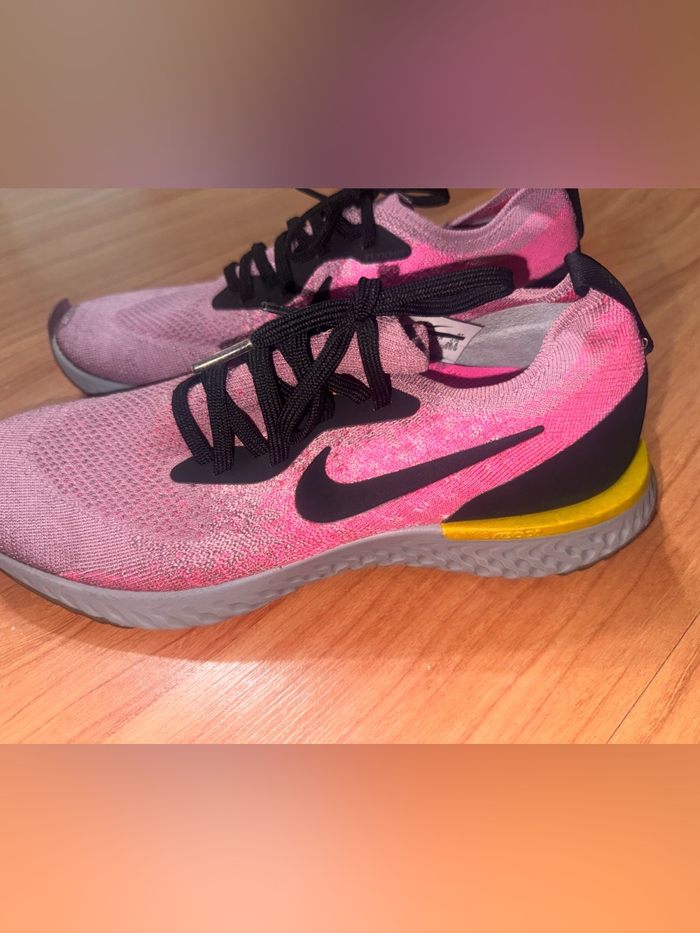 Nike Women’s Pink and Black Athletic Running Shoes. Sorry no box